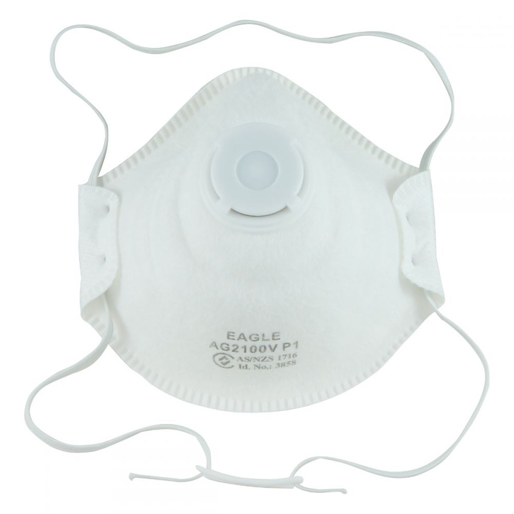 ASW P Dust Mask Moulded With Valve All Purpose Workwear And Safety